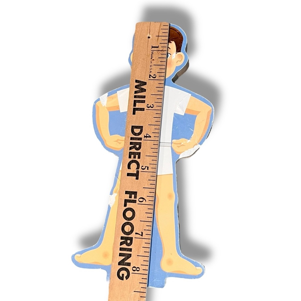 Wooden Dress Up Boy Doll Magnetic Outfits Police Construction Worker Partial Set - Picture 5 of 5